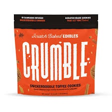 CRUMBLE COOKIES 100MG THC / Snickerdoodle Toffee Cookies